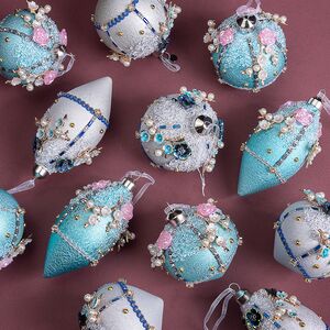 Елочные шары Токке 8-12 см, 12 шт, подарочная коробка, стекло