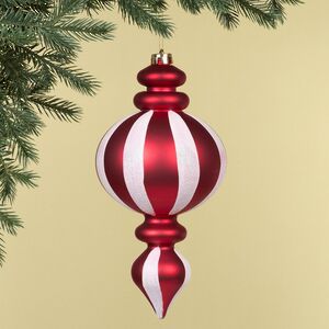 Елочная игрушка Сосулька Чезарре 30 см, красный, пластик
