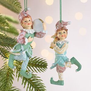 Набор елочных игрушек Эльфы из Гундабада 11 см, 2 шт