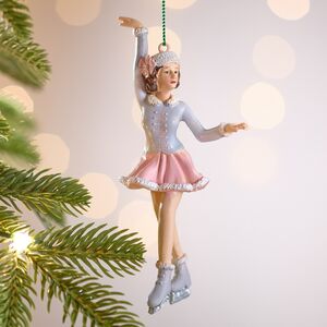 Елочная игрушка Девушка Люсинда на коньках 14 см