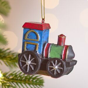 Елочная игрушка Паровозик из Маслёнкино 7 см