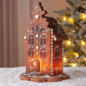 Пряничный Домик с подсветкой Имбирные Чудеса 20 см
