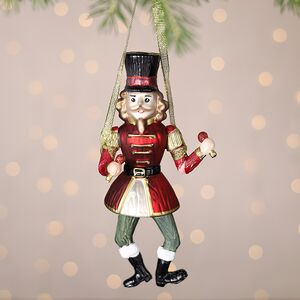 Елочная игрушка Гвардеец - Кукольный Театр 18 см, стекло