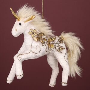 Елочная игрушка Единорог Ореол: Лес Саксен 28 см