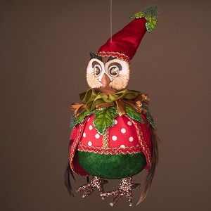 Елочная игрушка Сова Фринона - Лес Саксен 22 см, подвеска