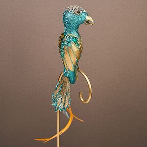 Елочная игрушка Птичка Серджио - Рипосто 20 см, клипса