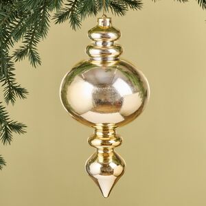 Елочная игрушка Сосулька Аллегро 30 см золотая, пластик