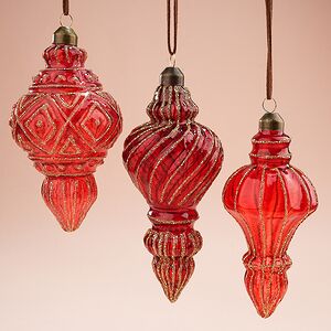 Елочные игрушки Газзо 14 см, 3 шт, стекло
