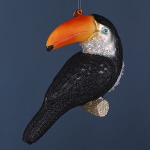 Елочная игрушка Тукан Билл 13 см, стекло, подарочная коробка