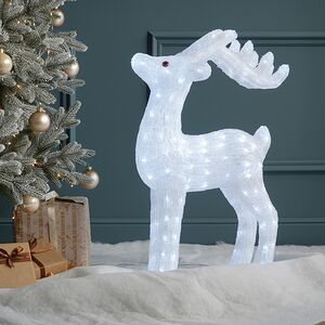 Светодиодная фигура Олень Эклер 74 см, 160 холодных белых LED ламп, IP44