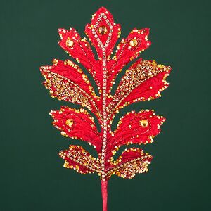 Декоративная ветка Эрлстон 40 см красная