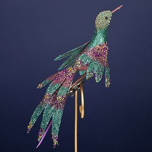 Елочная игрушка Птичка Мира: Певунья Ариэль 41 см, клипса