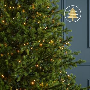 Ярусная гирлянда на елку 240 см Easy Light, 880 теплых белых LED, зеленый ПВХ, контроллер, IP44