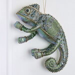 Подвесное украшение Хамелеон Филиберт 25 см зеленый