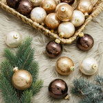 Коллекция стеклянных шаров Роскошь Вероны 6 см, 20 шт
