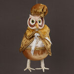 Елочная игрушка Сова Айке: Мостолес 18 см, подвеска
