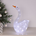 Светодиодная фигура Лебедь Свэн 40 см, 40 холодных белых LED ламп, IP44