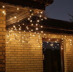 Светодиодная гирлянда Бахрома Профи Руббер 4.8*0.5 м, 190 теплых белых LED ламп, мерцание, черный КАУЧУК+ПВХ, соединяемая, IP65 Светодиодная гирлянда Бахрома Профи Руббер 4.8*0.5 м, 190 теплых белых LED ламп, мерцание, черный КАУЧУК+ПВХ, соединяемая, IP65